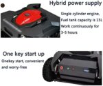 HYQNG Robot Tondeuse À Gazon, pour Pelouse Jusqu'à 600m2 Tondeuse Intelligente avec système à Quatre Roues motrices – Image 4
